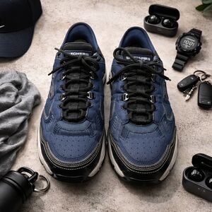 Skechers VIGOR 3.0 Drafting Blue/Black Sneakers. Great Condition. Mens 13